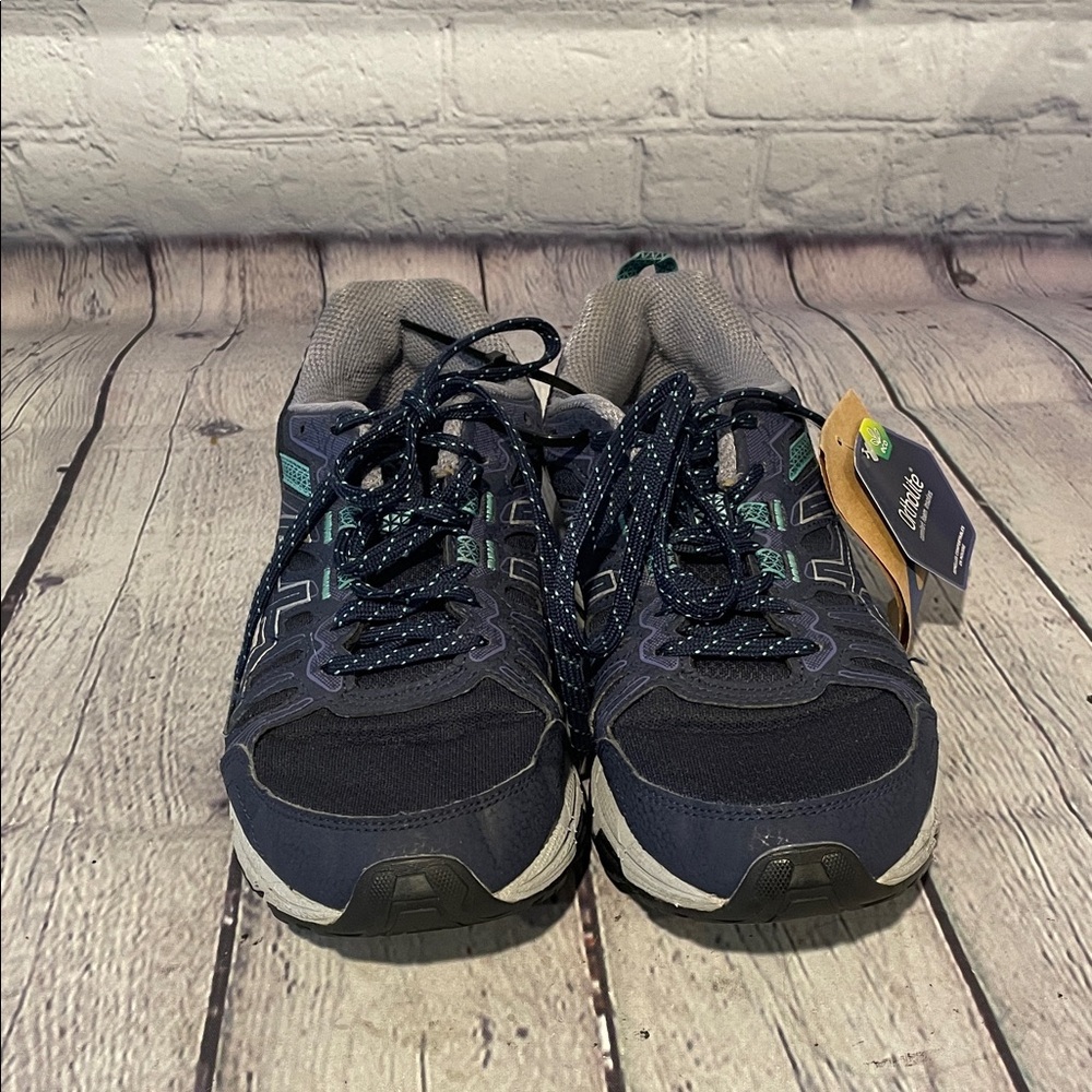 Asics Gel-Venture 7 Black with Teal Highlights sz6.5 - Picture 2 of 7
